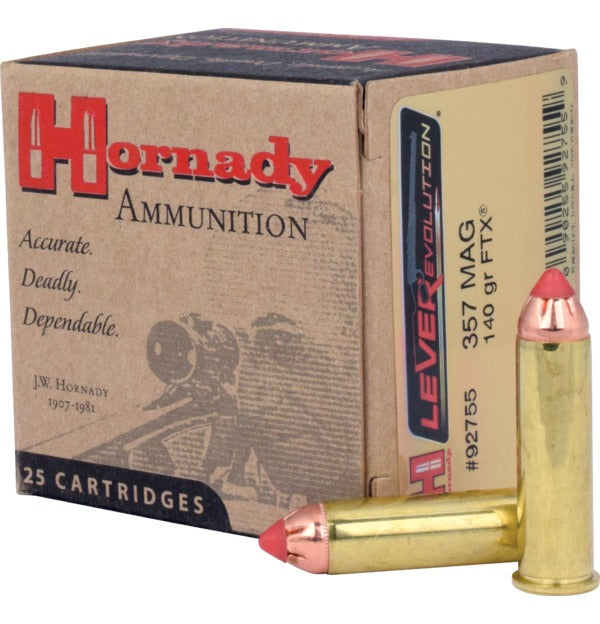 Hornady Ammunition 357 Magnum 140 Grain Polymer Tipped 25 Count