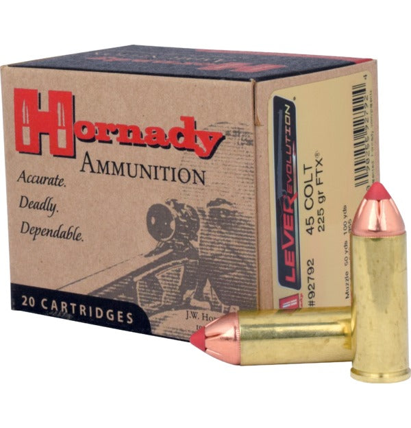 Hornady Ammunition 45 Colt (Long Colt) 225 Grain FTX Polymer Tipped 20 Count
