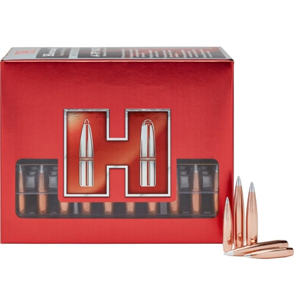 Hornady .224 Diameter 90 Grain Metal Tip A-Tip Match 100 Count Bullets