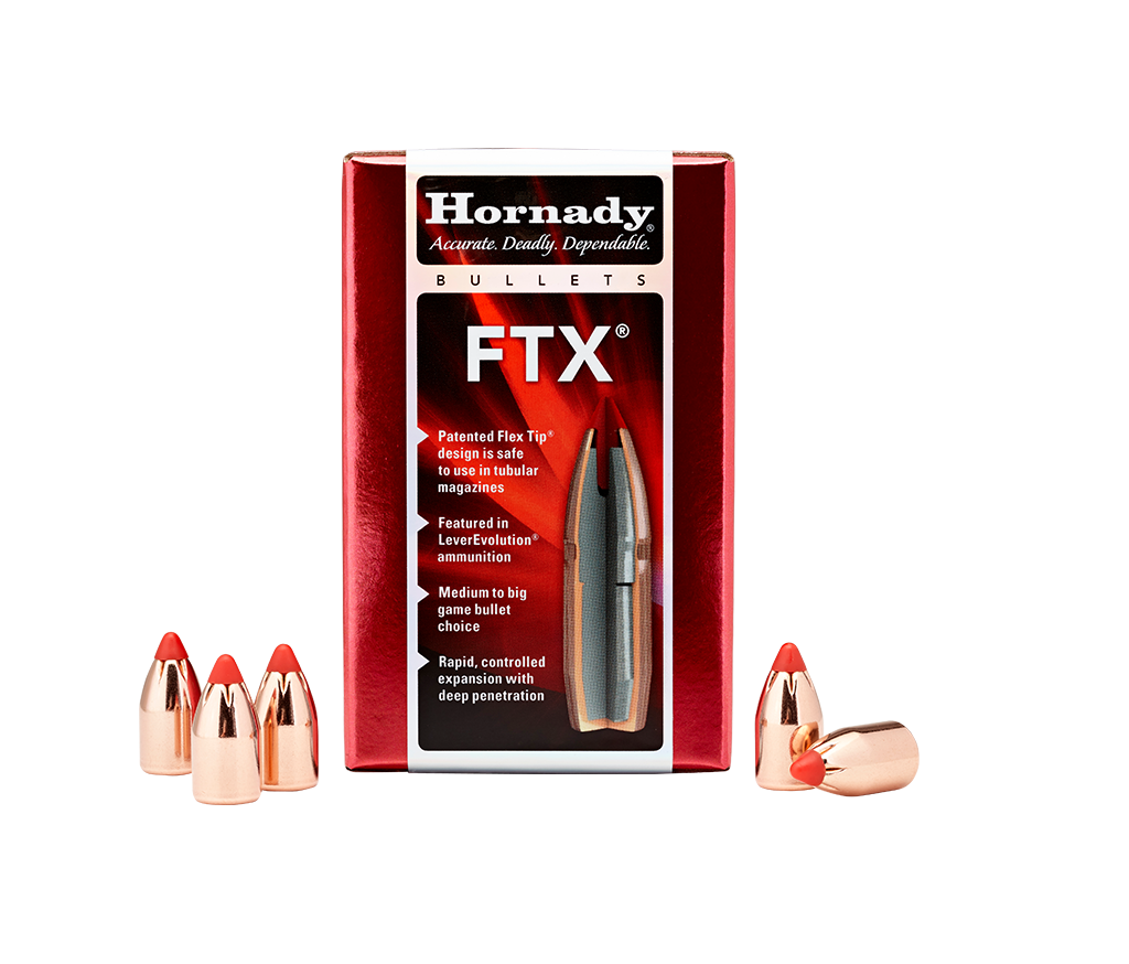 Hornady .355 Diameter 165 Grain Polymer Tip FTX 100 Count Bullets (350 Legend)