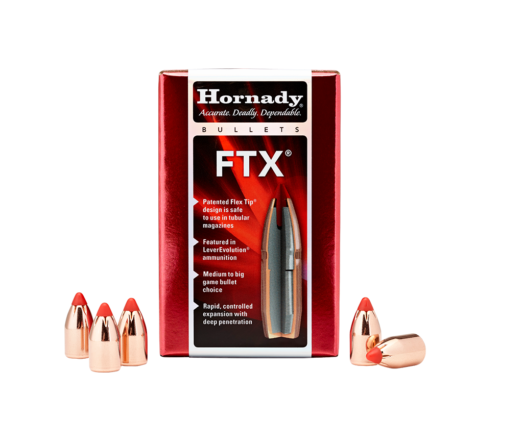 Hornady .321 Diameter 165 Grain Polymer Tip FTX 100 Count Bullets (32 Winchester Special)