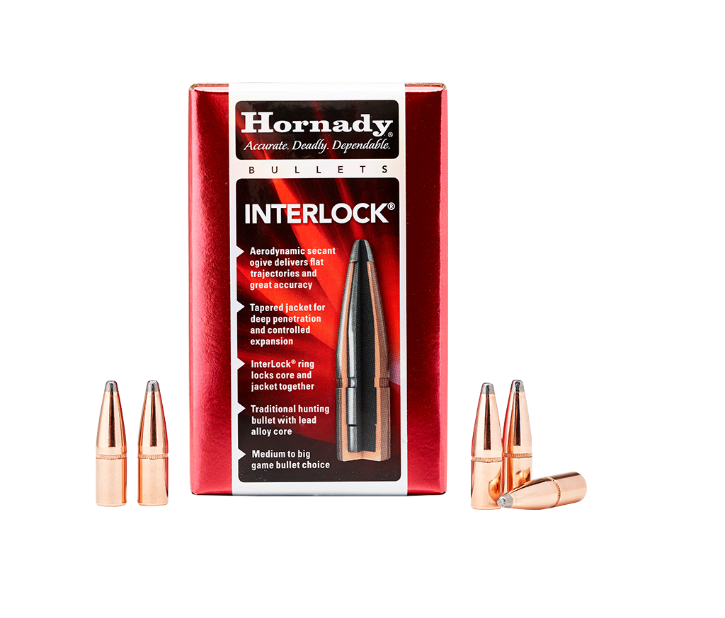 Hornady .308 Diameter 170 Grain Flat Point InterLock 100 Count Bullets