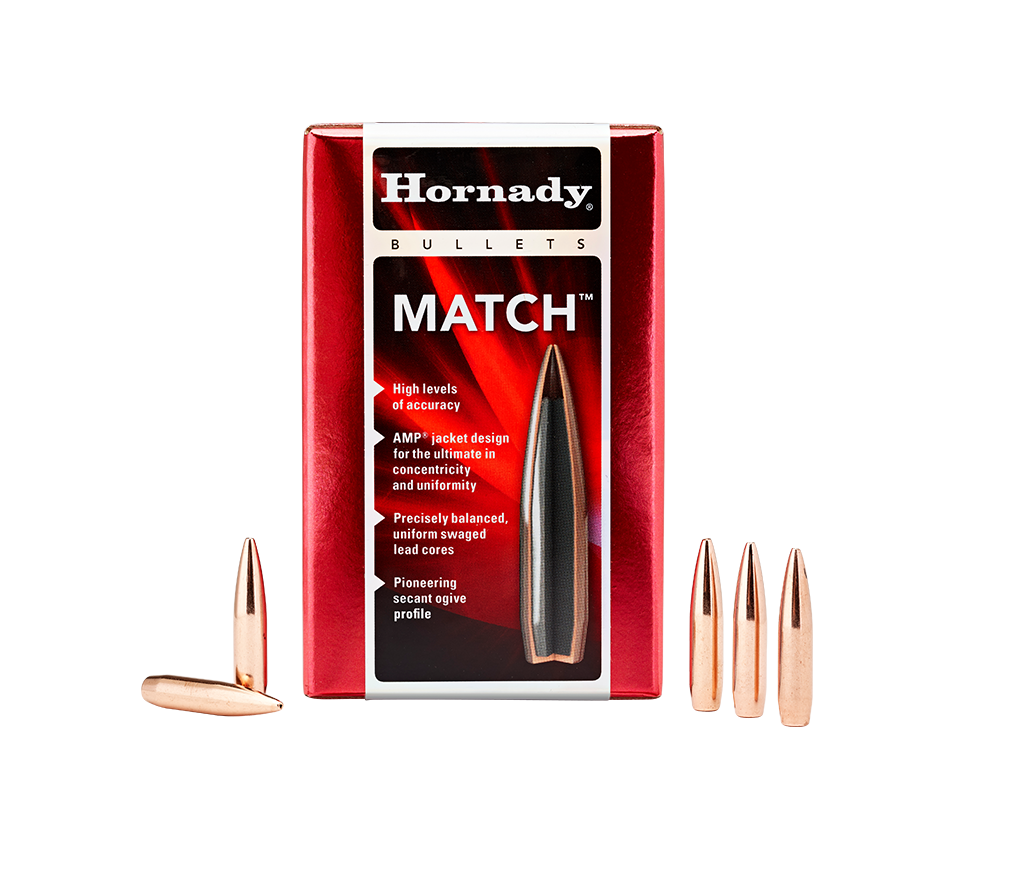 Hornady .224 Diameter 68 Grain Boat Tail Hollow Point with Cannelure 500 Count Bullets