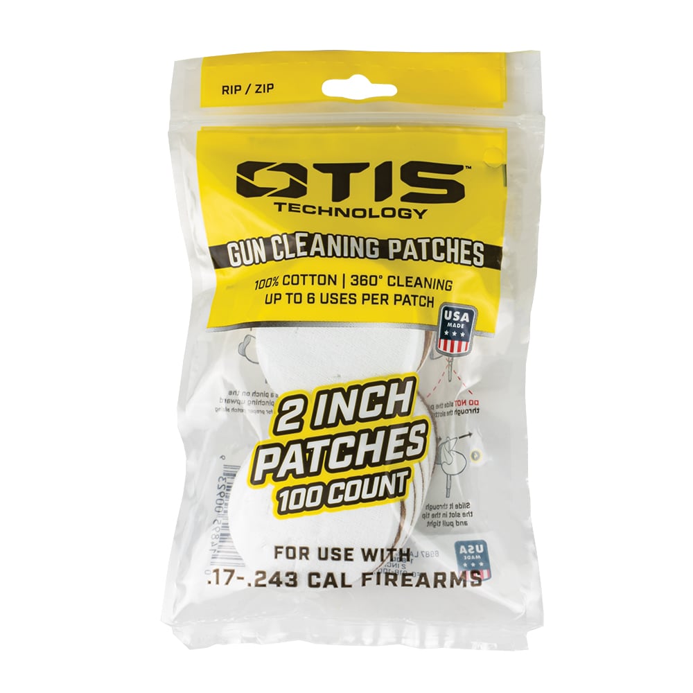 Otis 2" Small Caliber Cleaning Patches (100)
