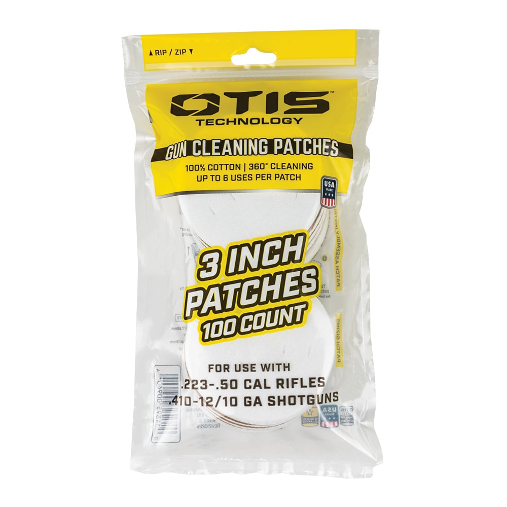 Otis 3" Cleaning Patches (100)