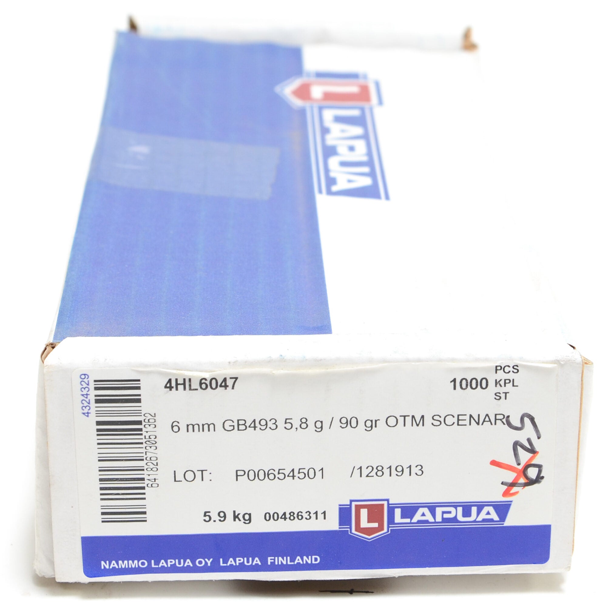 Lapua .243 / 6mm 90 Grain Hollow Point Boat Tail (1000)