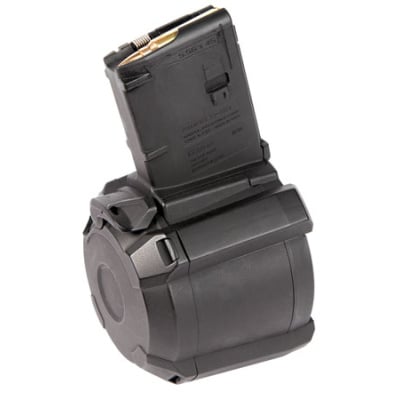 Magpul PMAG D-60 Drum Magazine AR-15 5.56x45mm NATO 223 Remington 60 Round Polymer Black