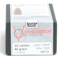 Nosler .224 / 22 40 Grain Varmageddon Flat Base Hollow Point (100)