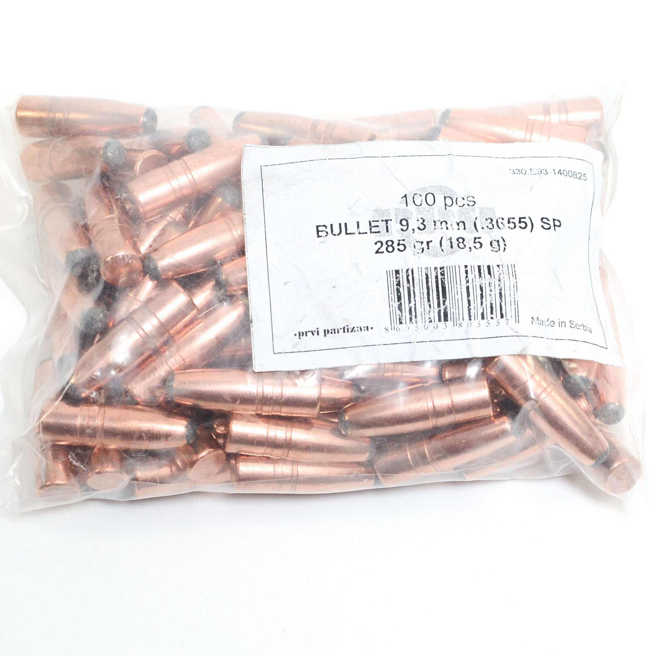 Prvi .366 / 9.3mm 285 Grain Soft Point (50)