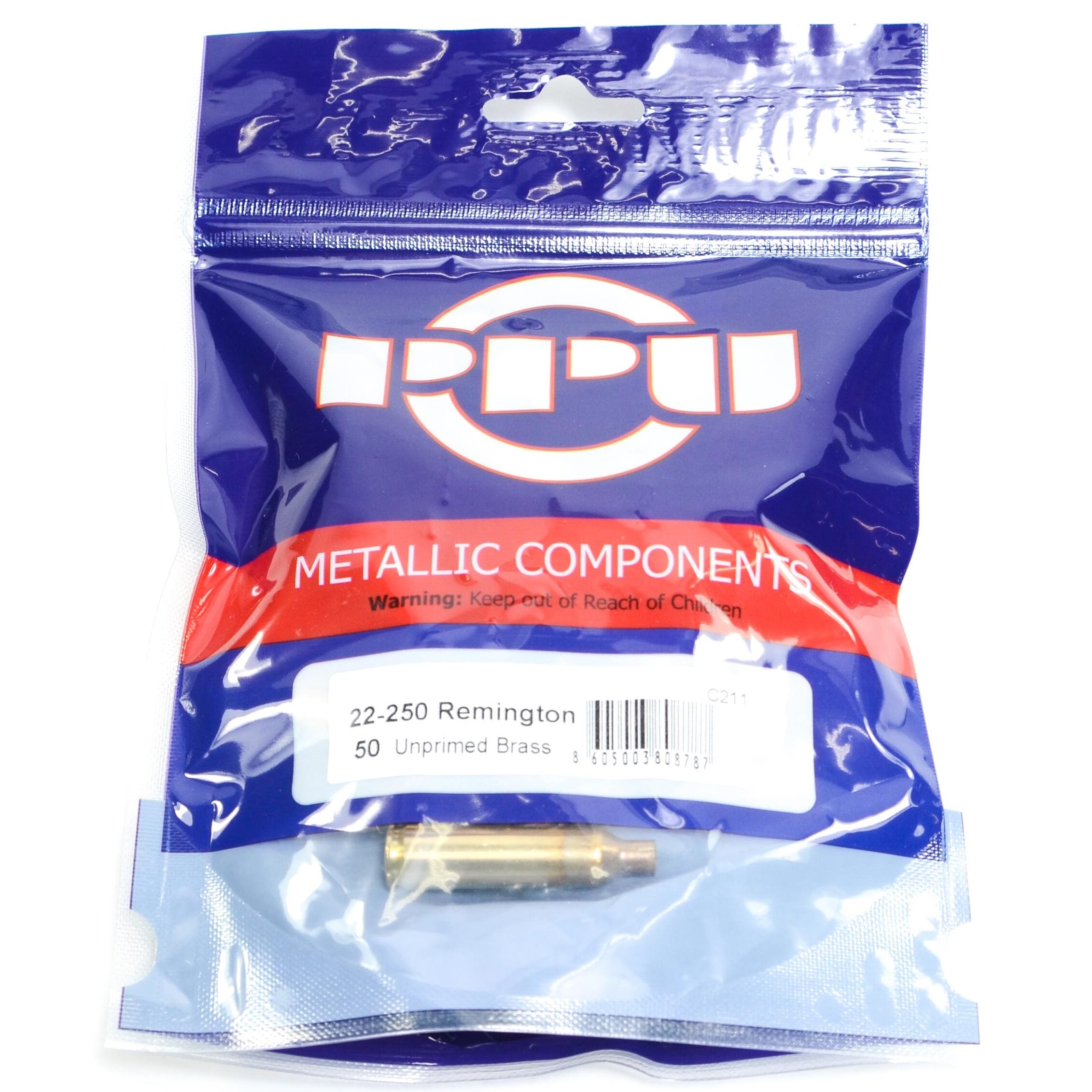 Prvi Partizian Unprimed Brass 22-250 Rem Brass (50) 20/Cs