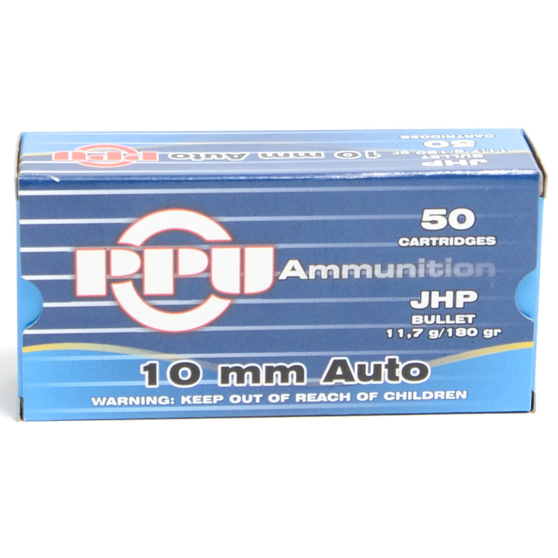 Prvi Ammo 10mm 170 Grain Jacketed Flat Point (50) 10/Cs