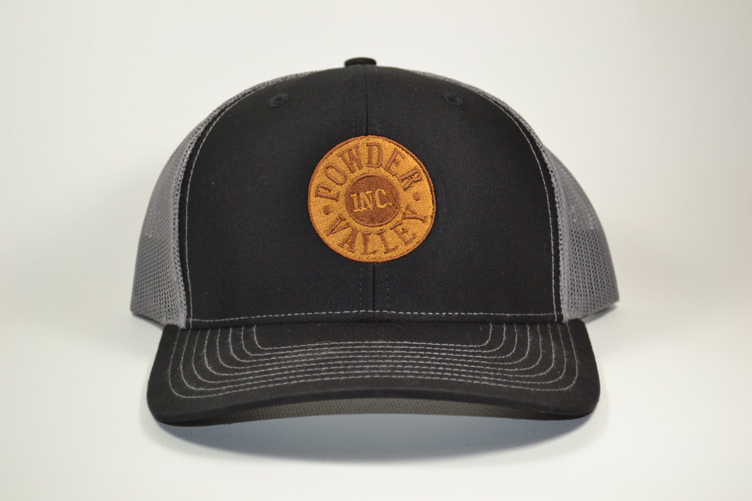 Powder Valley Hat Black Trucker Hat New Logo