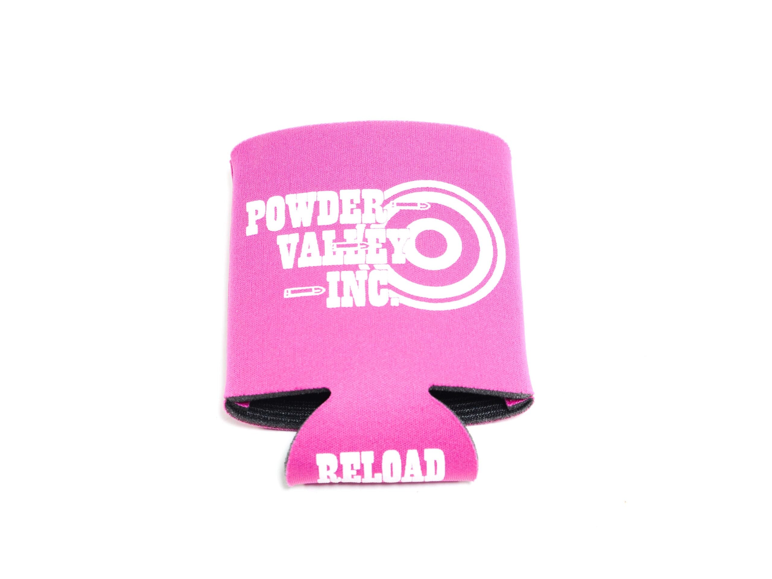 Powder Valley Can Koozie Pink