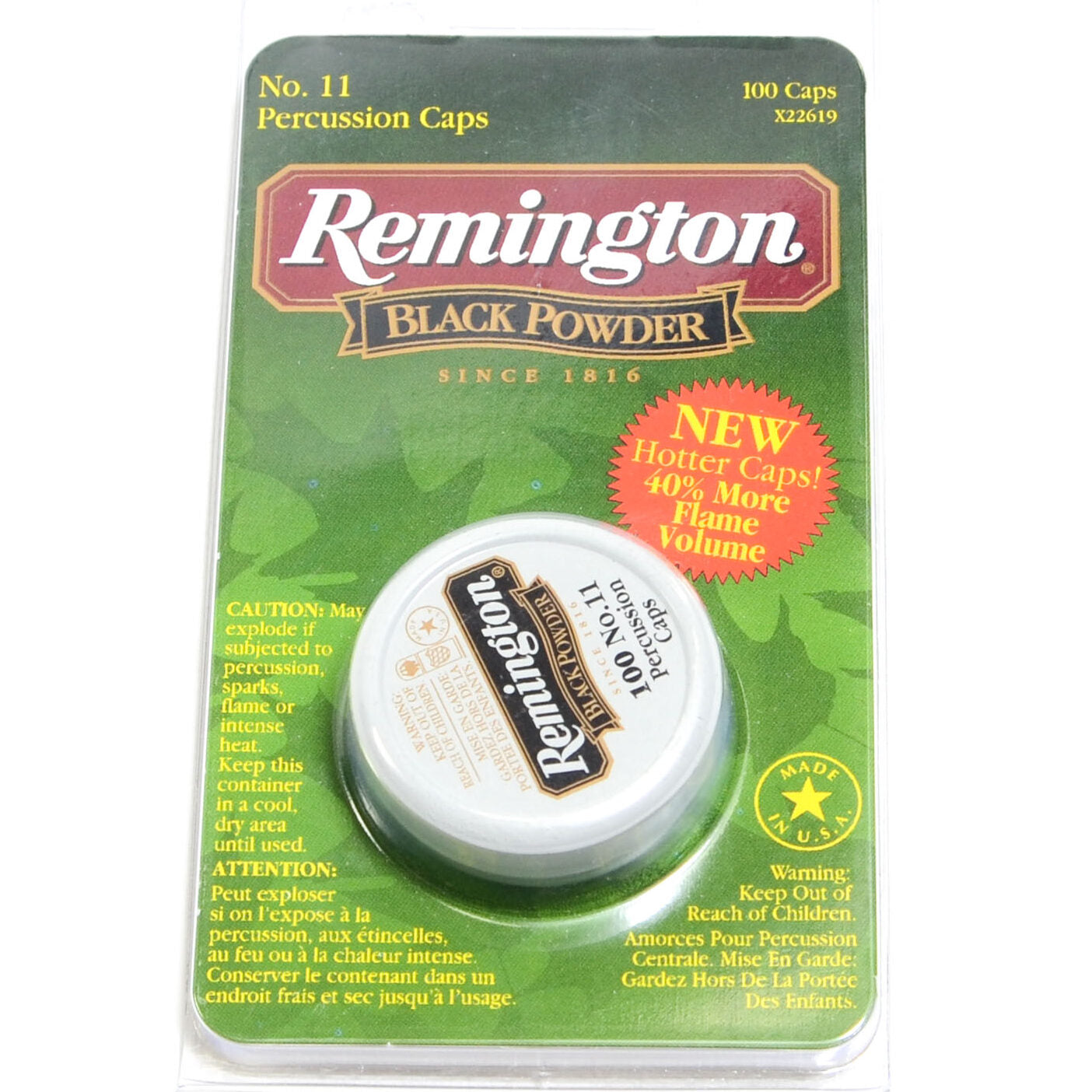 Remington #11 Percussion Caps (100)