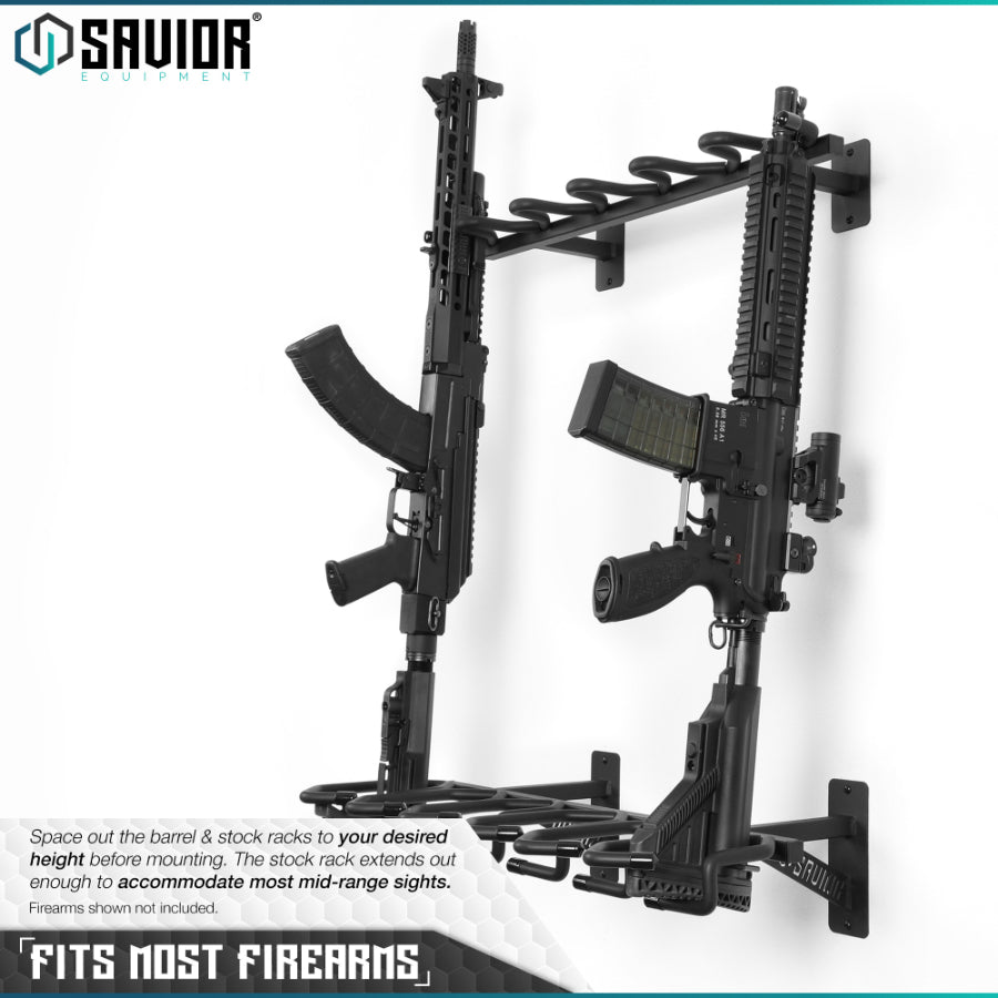 Savior Equipment Wall Mounted Gun Rack