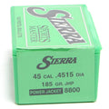 Sierra .4515 / 45 185 Grain Jacketed Hollow Point (100)