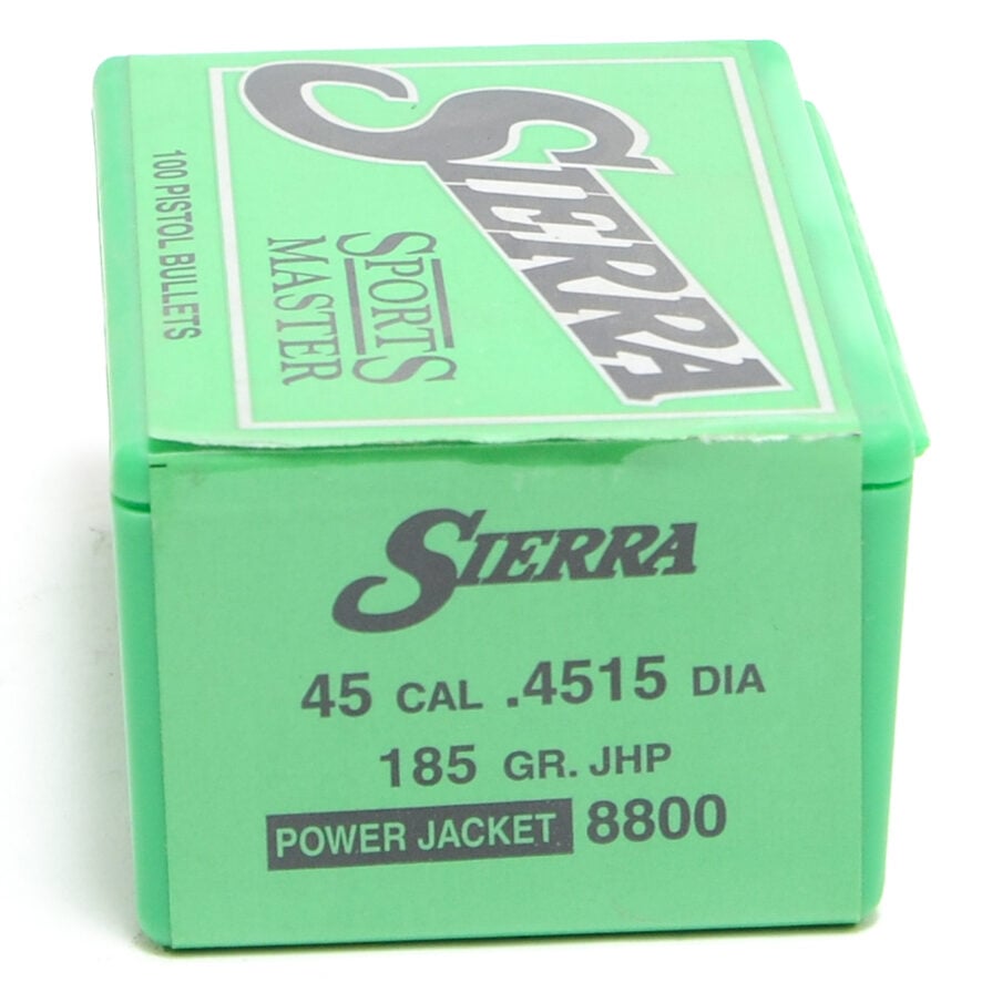 Sierra .4515 / 45 185 Grain Jacketed Hollow Point (100)