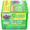 Sierra .338 / 338 300 Grain Hollow Point Boat Tail MatchKing (50)