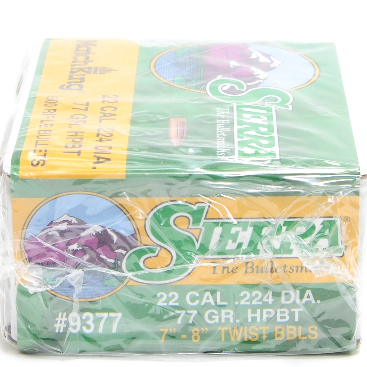 Sierra .224 Diameter 77 Grain Boat Tail Hollow Point MatchKing Bullets