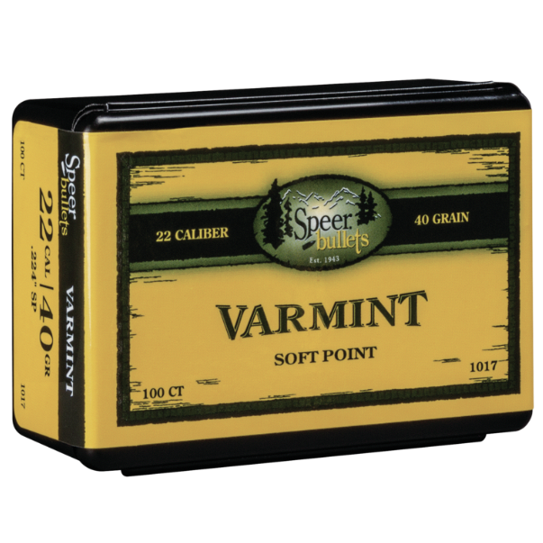 Speer .224 / 22 40 Grain Soft Point (100)