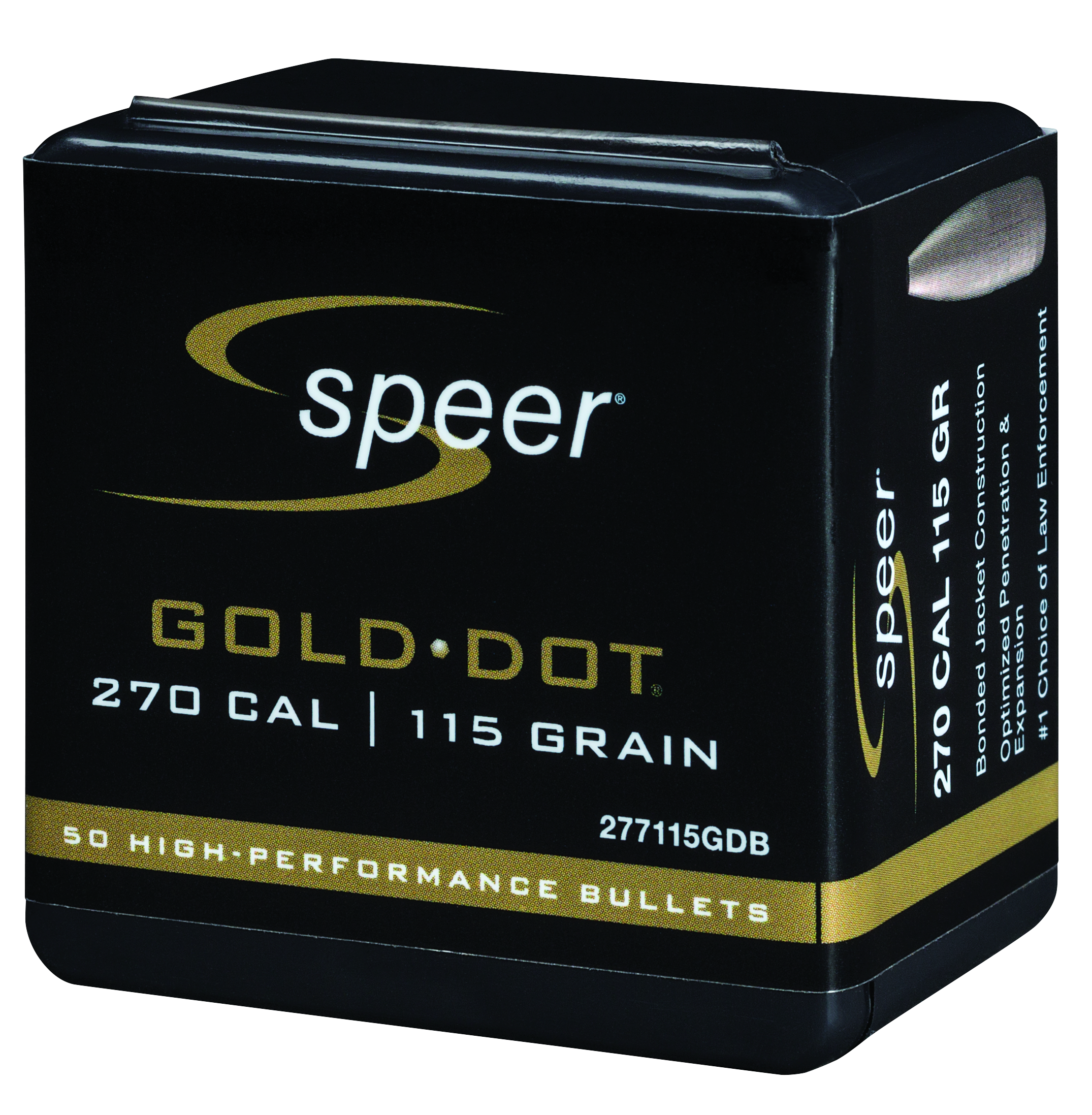 Speer .277 Diameter115 Grain Soft Point Gold Dot 50 Count Bullets