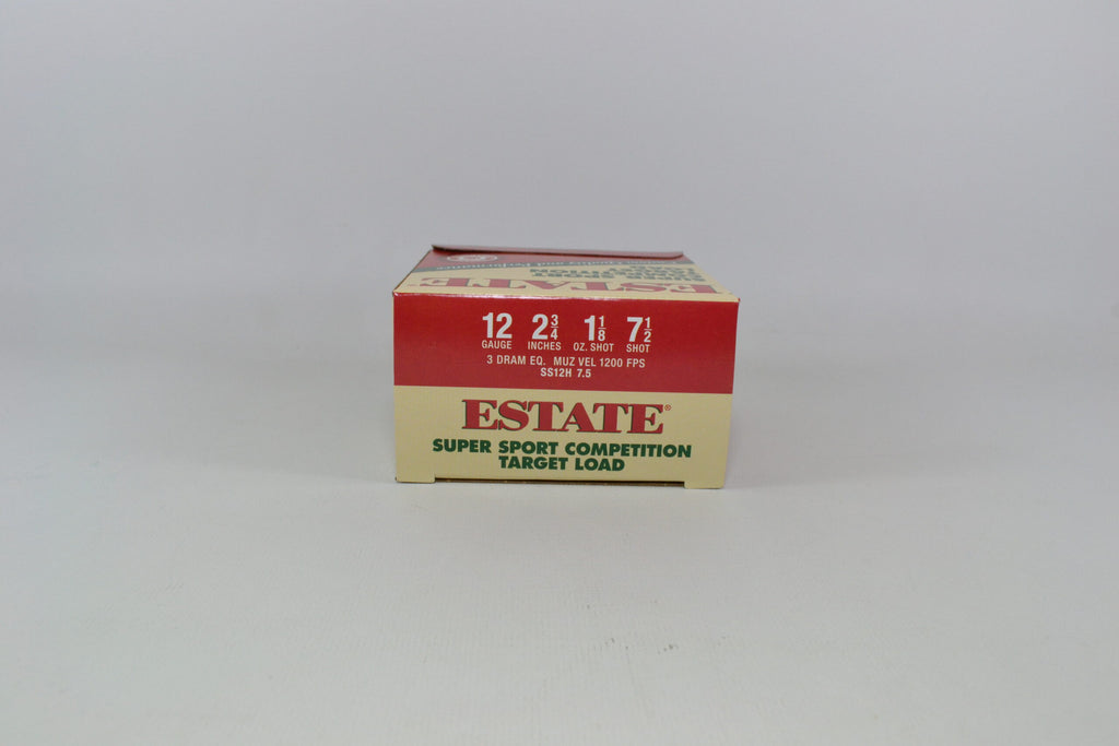 Estate Ammunition 12 Gauge 2-3/4" #7.5 1 1/8 oz Shot 25 Count
