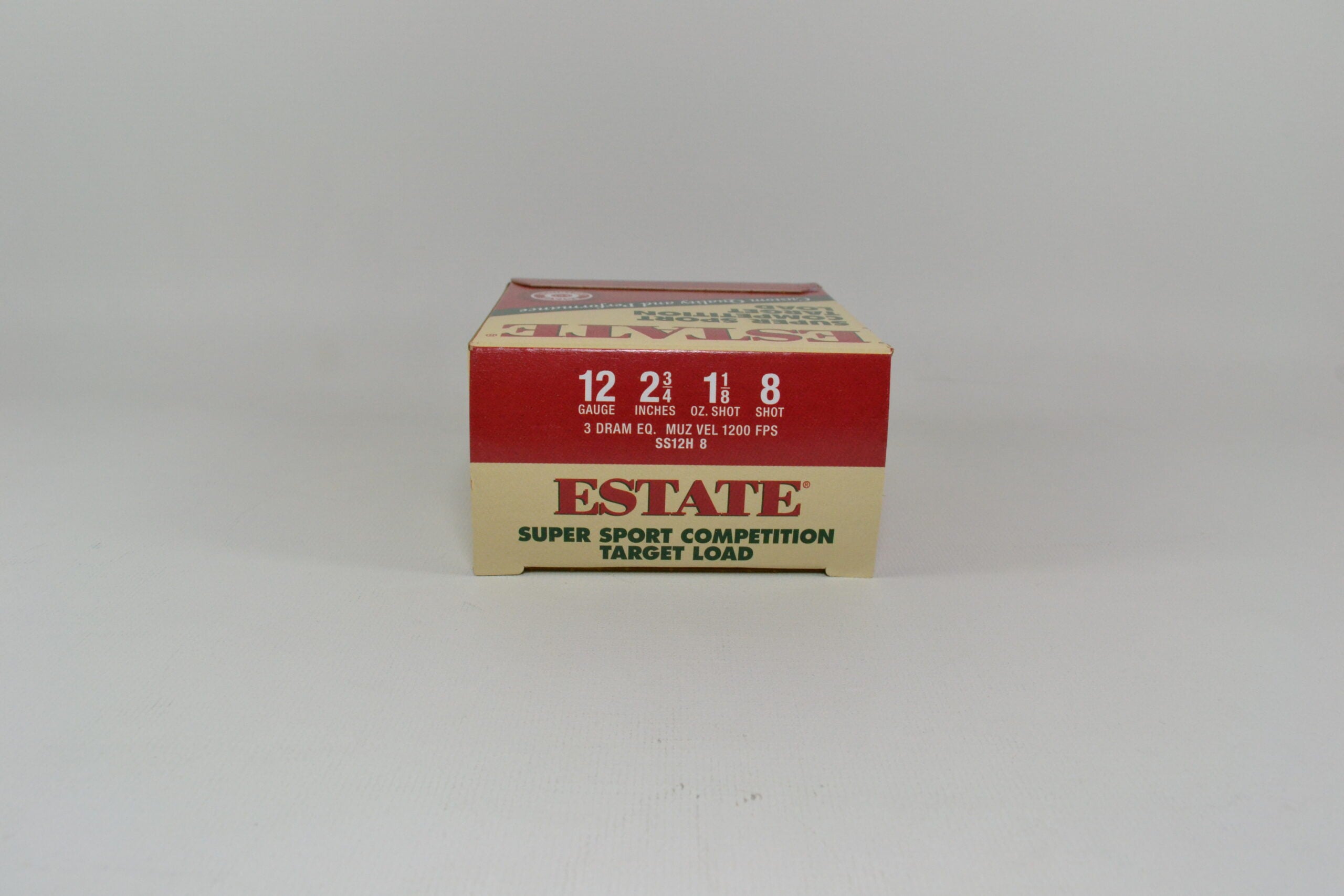 Estate Ammunition 12 Gauge 2-3/4" #8 1 1/8 oz Shot 25 Count