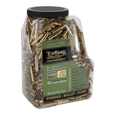 Top Brass Premium Reconditioned 223 Remington Brass