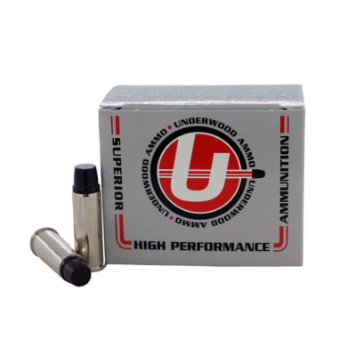 Underwood Ammunition 44 Remington Magnum 255 Grain Keith-Type Semi Wadcutter Box of 20