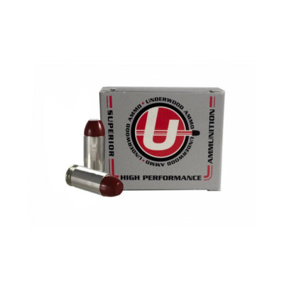 Underwood Ammunition 45 ACP +P 255 Grain Hard Cast Flat Nose Box of 20