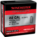 Winchester .224 Diameter 46 Grain Hollow Point 100 Count Bullets