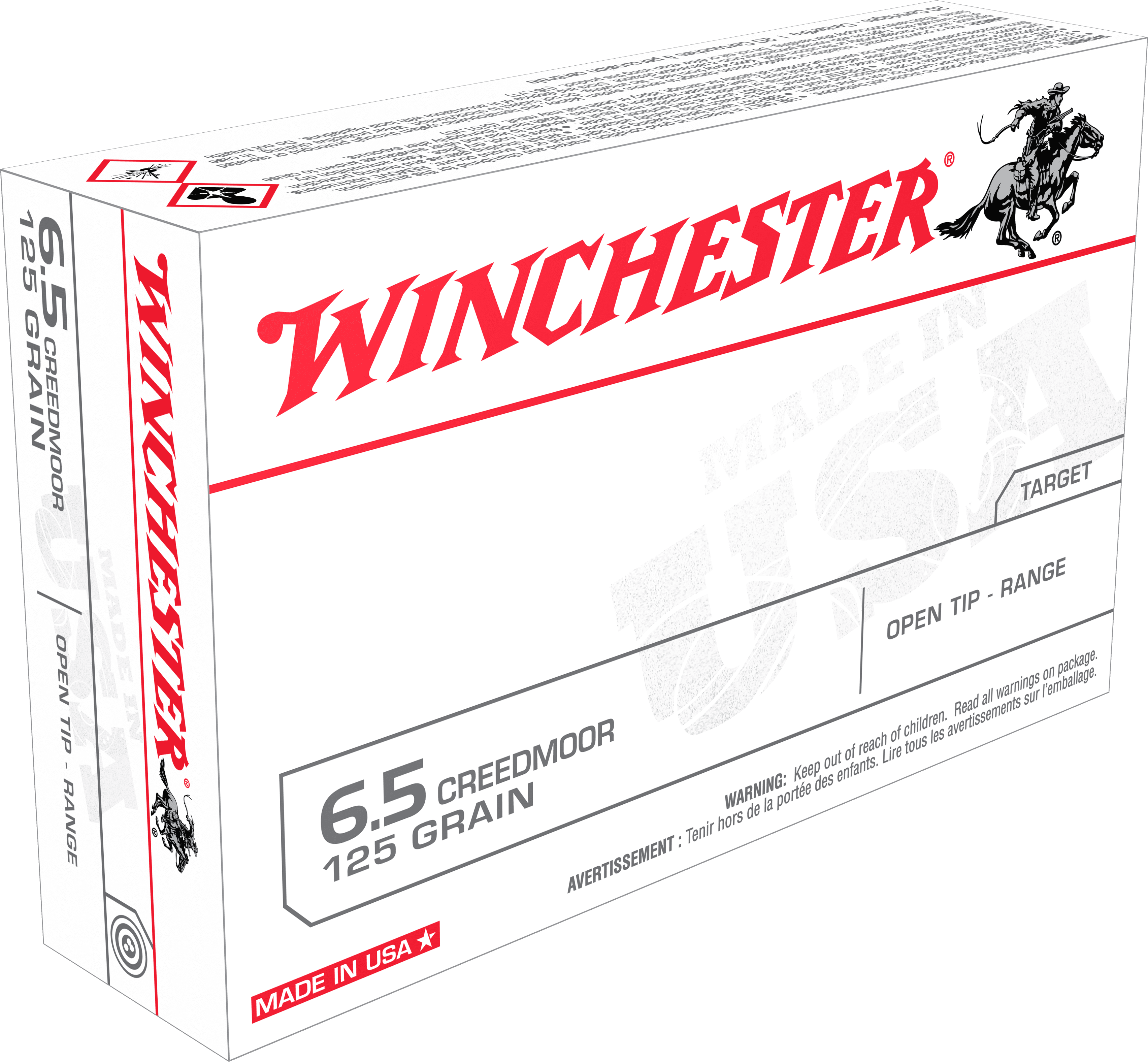 Winchester Ammunition 6.5 Creedmoor 125 Grain Full Metal Jacket 20 Count
