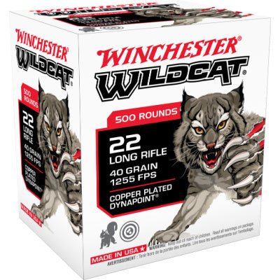 Winchester Ammunition 22 Long Rifle 40 Grain Plated Hollow Point 500 Count