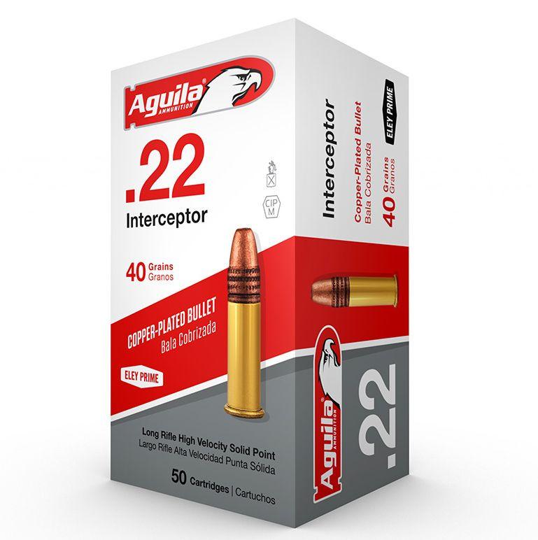 Aguila Ammunition 22 Long Rifle 40 Grain Plated Solid Point 50 Count