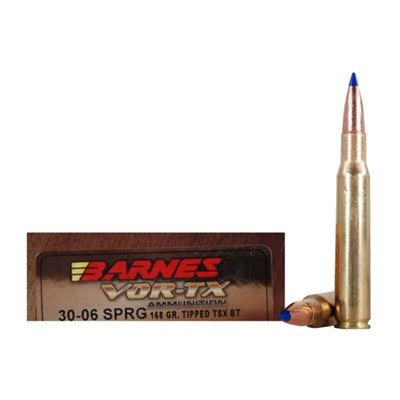 Barnes Ammunition 30-06 Springfield 168 Grain Solid Polymer Tip 20 Count
