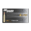 Sig Sauer Ammunition 5.56x45mm NATO 77 Grain Open Tip Match 20 Count