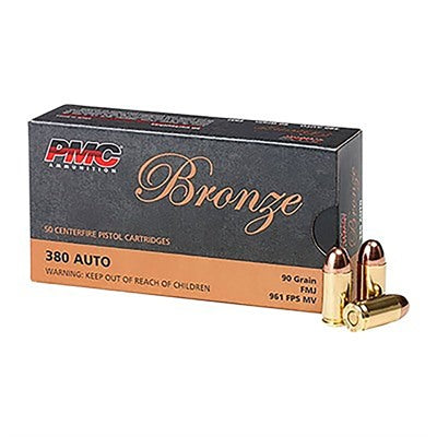 PMC Ammunition 380 ACP 90 Grain Full Metal Jacket 300 Count