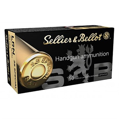 Sellier & Bellot Ammunition 38 Special 158 Grain Lead Round Nose 50 Count