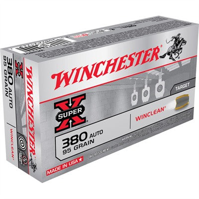 Winchester Ammunition 380 ACP 95 Grain Full Metal Jacket 50 Count