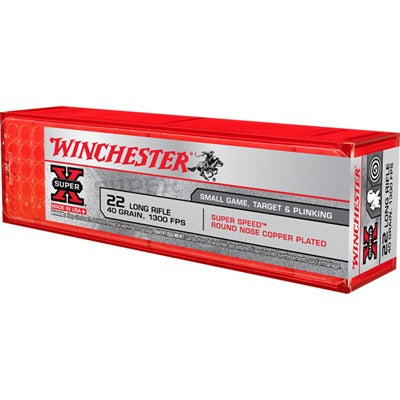 Winchester Ammunition 22 Long Rifle 40 Grain Lead Round Nose 100 Count