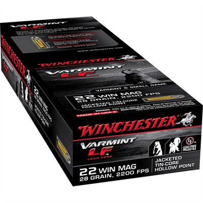 Winchester Ammunition 22 Winchester Magnum Rimfire (WMR) 25 Grain Jacketed Hollow Point 50 Count