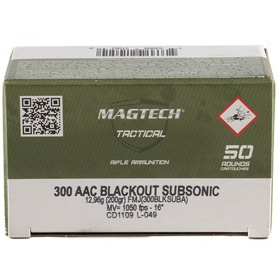 Magtech Ammunition 300 AAC Blackout 200 Grain Full Metal Jacket 50 Count