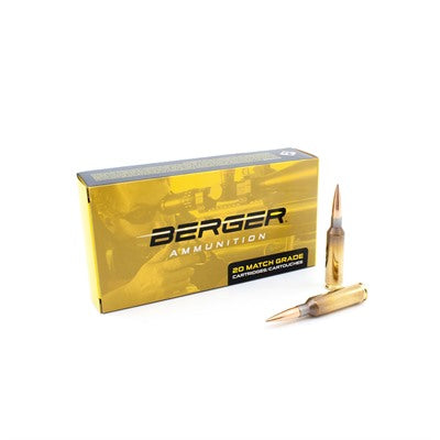 Berger Ammunition 6mm Creedmoor 109 Grain Boat Tail Hollow Point 20 Count