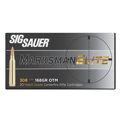Sig Sauer Ammunition 308 Winchester 168 Grain Open Tip Match 20 Count