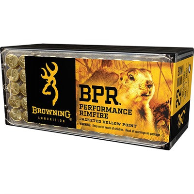 Browning Ammunition 22 Winchester Magnum Rimfire (WMR) 40 Grain Jacketed Hollow Point 50 Count