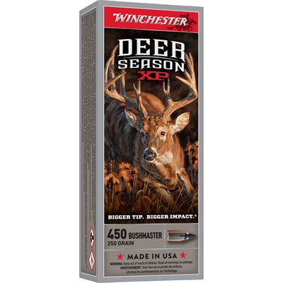 Winchester Ammunition 450 Bushmaster 250 Grain Polymer Tip 20 Count