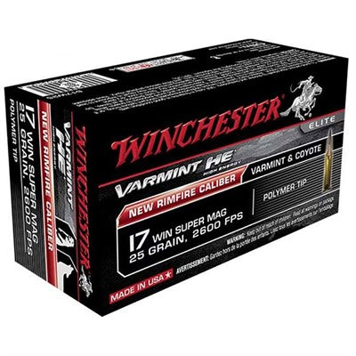 Winchester Ammunition 17 Winchester Super Magnum 25 Grain Polymer Tip