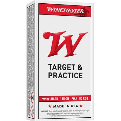 Winchester Ammunition 9mm Luger 115 Grain Full Metal Jacket