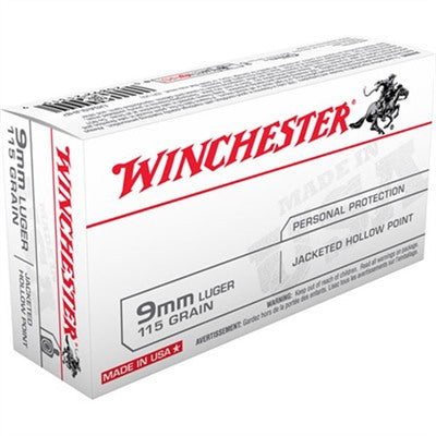 Winchester Ammunition 9mm Luger 115 Grain Jacketed Hollow Point 50 Count