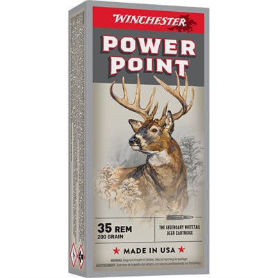 Winchester Ammunition 35 Remington 200 Grain Jacketed Soft Point 20 Count